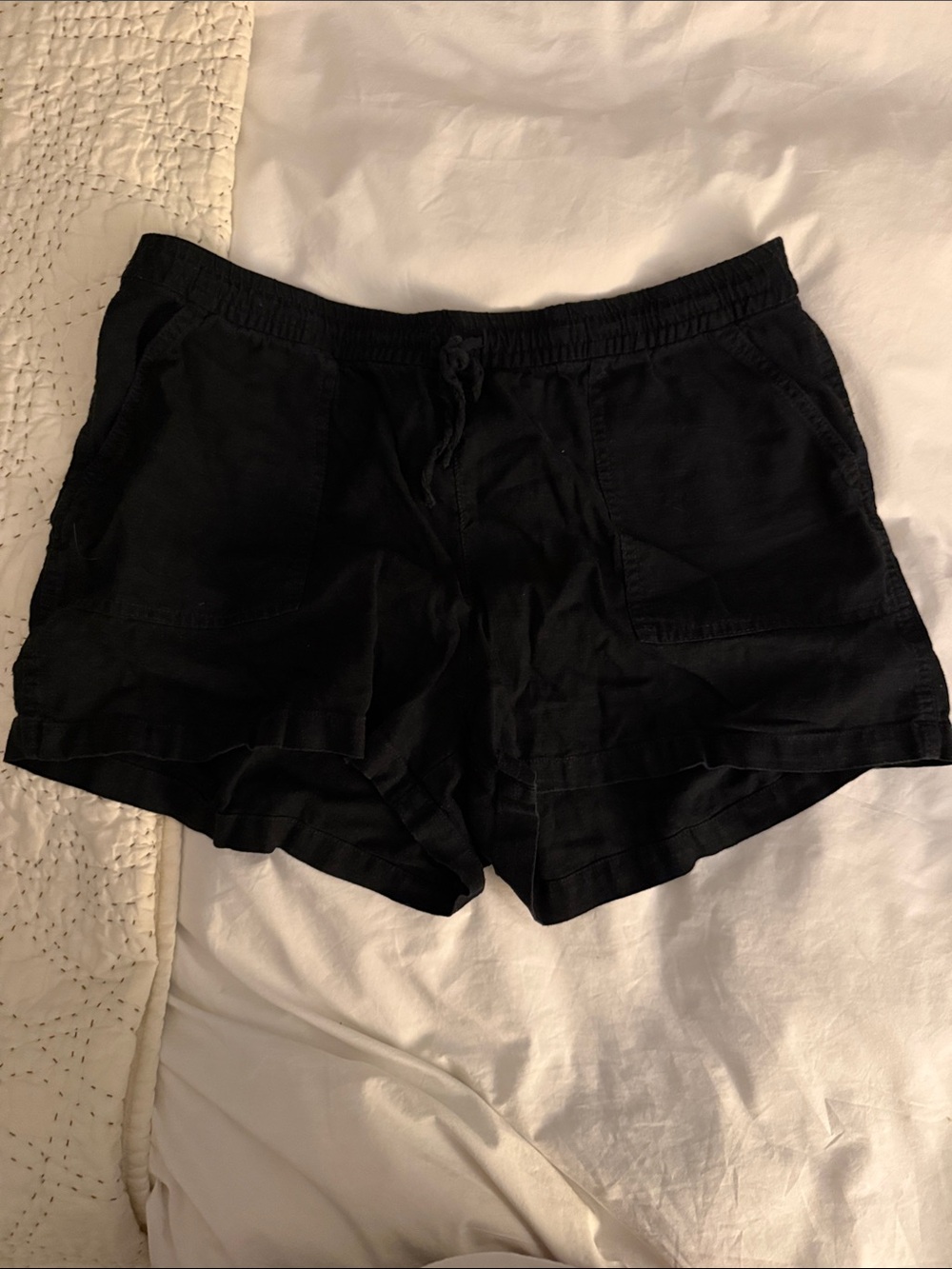 J. Crew Black Athletic Drawstring Shorts